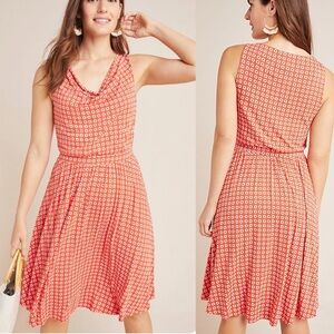 Anthropologie Maeve Brianne Cowl Neck Dress Size XL